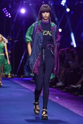 Milan Fashion Week, Women Spring Summer 2017. VERSACE catwalk Pictured: model  Copyright: xRiccardoxGiordanoxSickix