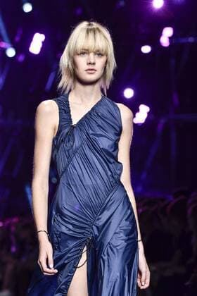 Milan Fashion Week, Women Spring Summer 2017. VERSACE catwalk Pictured: model  Copyright: xRiccardoxGiordanoxSickix