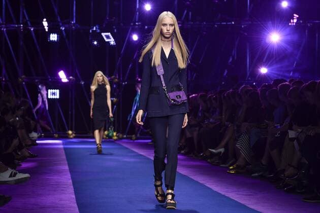 Milan Fashion Week, Women Spring Summer 2017. VERSACE catwalk Pictured: model  Copyright: xRiccardoxGiordanoxSickix