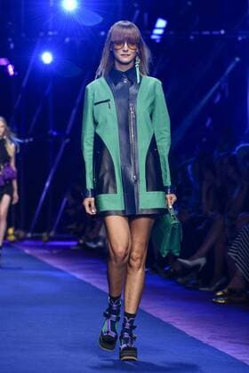 Milan Fashion Week, Women Spring Summer 2017. VERSACE catwalk Pictured: model  Copyright: xRiccardoxGiordanoxSickix