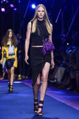 Milan Fashion Week, Women Spring Summer 2017. VERSACE catwalk Pictured: model  Copyright: xRiccardoxGiordanoxSickix