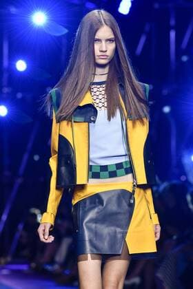 Milan Fashion Week, Women Spring Summer 2017. VERSACE catwalk Pictured: model  Copyright: xRiccardoxGiordanoxSickix