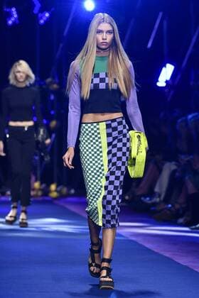 Milan Fashion Week, Women Spring Summer 2017. VERSACE catwalk Pictured: model  Copyright: xRiccardoxGiordanoxSickix