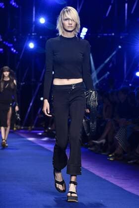 Milan Fashion Week, Women Spring Summer 2017. VERSACE catwalk Pictured: model  Copyright: xRiccardoxGiordanoxSickix