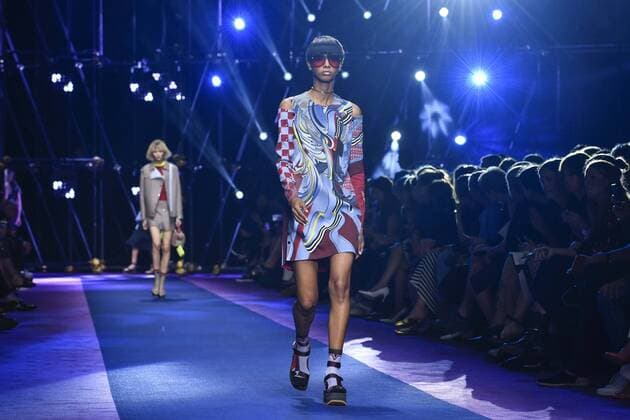 Milan Fashion Week, Women Spring Summer 2017. VERSACE catwalk Pictured: model  Copyright: xRiccardoxGiordanoxSickix