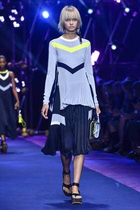 Milan Fashion Week, Women Spring Summer 2017. VERSACE catwalk Pictured: model  Copyright: xRiccardoxGiordanoxSickix