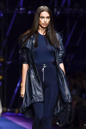 Milan Fashion Week, Women Spring Summer 2017. VERSACE catwalk Pictured: model  Copyright: xRiccardoxGiordanoxSickix