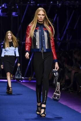 Milan Fashion Week, Women Spring Summer 2017. VERSACE catwalk Pictured: model  Copyright: xRiccardoxGiordanoxSickix
