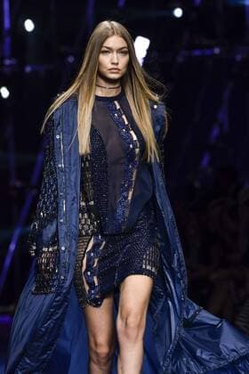 Milan Fashion Week, Women Spring Summer 2017. VERSACE catwalk Pictured: Gigi Hadid  Copyright: xRiccardoxGiordanoxSickix