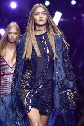 Milan Fashion Week, Women Spring Summer 2017. VERSACE catwalk Pictured: Gigi Hadid  Copyright: xRiccardoxGiordanoxSickix