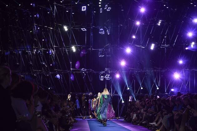 Milan Fashion Week, Women Spring Summer 2017. VERSACE catwalk Pictured: model  Copyright: xRiccardoxGiordanoxSickix