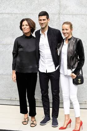Milan Fashion Week, Women Spring Summer 2017. GIORGIO ARMANI arrivals Pictured: Norman Diokovic e Signora Roberta Armani  Copyright: xSimonaxChiocciaxSickix
