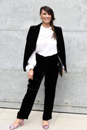 Milan Fashion Week, Women Spring Summer 2017. GIORGIO ARMANI arrivals Pictured: Paola Maugeri  Copyright: xSimonaxChiocciaxSickix