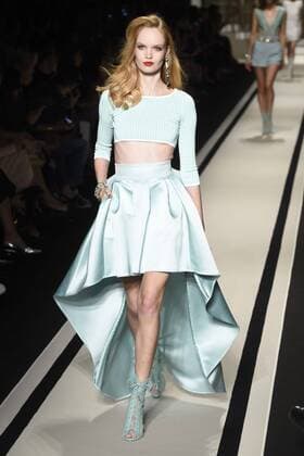 Mailand Fashion Week - Elisabetta Franchi Modenschau Milan Fashion Week, Women Spring Summer 2017. Milano, Moda Donna, Primavera Estate 2017. Elisabetta Franchi catwalk Pictured: model  Copyright: xSimonaxChiocciaxSickix