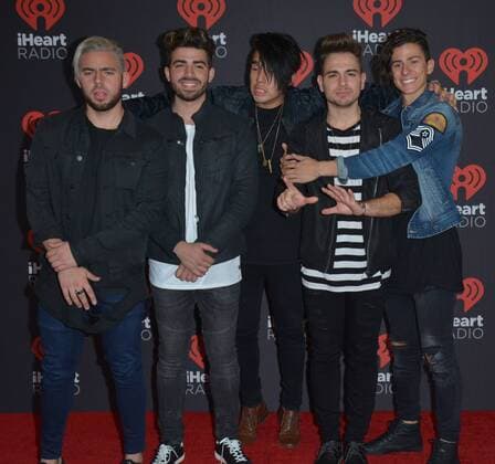 September 23, 2016 - Musicians Los 5 attend the iHeartRadio Music Festival on September 23, 2016 at the T-Mobile Arena in Las Vegas, Nevada. - ZUMAt114
