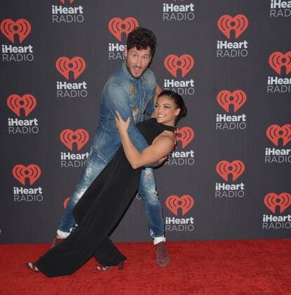 September 23, 2016 - Las Vegas, Nevada, United States of America - Dancer Valentin Chmerkovskiy and Olympian Laurie Hernandez attend the iHeartRadio Music Festival on September 23, 2016 at the T-Mobile Arena in Las Vegas, Nevada. Las Vegas United States of America - ZUMAt114