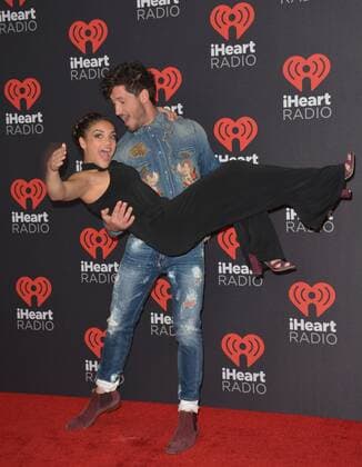 September 23, 2016 - Las Vegas, Nevada, United States of America - Dancer Valentin Chmerkovskiy and Olympian Laurie Hernandez attend the iHeartRadio Music Festival on September 23, 2016 at the T-Mobile Arena in Las Vegas, Nevada. Las Vegas United States of America - ZUMAt114