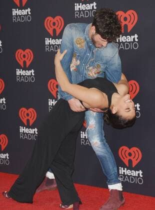September 23, 2016 - Las Vegas, Nevada, United States of America - Dancer Valentin Chmerkovskiy and Olympian Laurie Hernandez attend the iHeartRadio Music Festival on September 23, 2016 at the T-Mobile Arena in Las Vegas, Nevada. Las Vegas United States of America - ZUMAt114