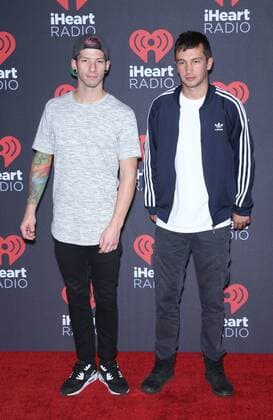 September 23, 2016 - Las Vegas, NV, United States - 23 September 2016 - Las Vegas, NV - Twenty One Pilots. 2016 iHeart Radio Music Festival Photo Room at T-Mobile Arena. Photo Credit: MJT AdMedia Las Vegas United States - ZUMAa123
