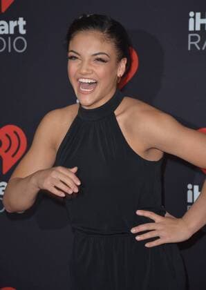 September 23, 2016 - Las Vegas, Nevada, United States of America - Olympian Laurie Hernandez attends the iHeartRadio Music Festival on September 23, 2016 at the T-Mobile Arena in Las Vegas, Nevada. Las Vegas United States of America - ZUMAt114