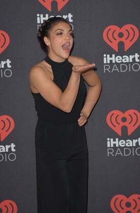 September 23, 2016 - Las Vegas, Nevada, United States of America - Olympian Laurie Hernandez attends the iHeartRadio Music Festival on September 23, 2016 at the T-Mobile Arena in Las Vegas, Nevada. Las Vegas United States of America - ZUMAt114