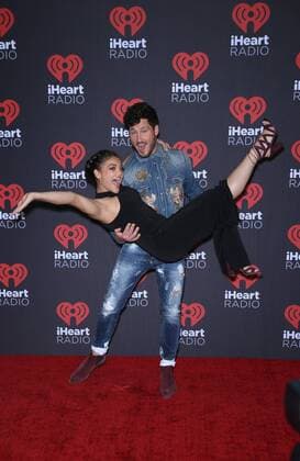 September 23, 2016 - Las Vegas, NV, United States - 23 September 2016 - Las Vegas, NV - Val Chmerkovskiy, Laurie Hernandez. 2016 iHeart Radio Music Festival Photo Room at T-Mobile Arena. Photo Credit: MJT AdMedia Las Vegas United States - ZUMAa123