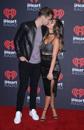 September 23, 2016 - Las Vegas, NV, United States - 23 September 2016 - Las Vegas, NV - Jordan Rodgers,JoJo Fletcher. 2016 iHeart Radio Music Festival Photo Room at T-Mobile Arena. Photo Credit: MJT AdMedia Las Vegas United States - ZUMAa123