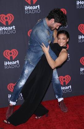 September 23, 2016 - Las Vegas, NV, United States - 23 September 2016 - Las Vegas, NV - Val Chmerkovskiy, Laurie Hernandez. 2016 iHeart Radio Music Festival Photo Room at T-Mobile Arena. Photo Credit: MJT AdMedia Las Vegas United States - ZUMAa123