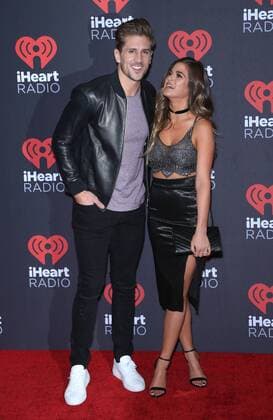 September 23, 2016 - Las Vegas, NV, United States - 23 September 2016 - Las Vegas, NV - Jordan Rodgers,JoJo Fletcher. 2016 iHeart Radio Music Festival Photo Room at T-Mobile Arena. Photo Credit: MJT AdMedia Las Vegas United States - ZUMAa123