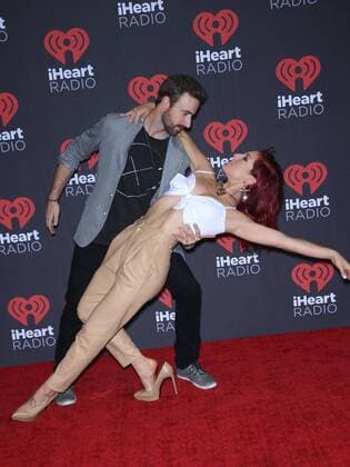 September 23, 2016 - Las Vegas, NV, United States - 23 September 2016 - Las Vegas, NV - Sharna Burgess, James Hinchcliffe. 2016 iHeart Radio Music Festival Photo Room at T-Mobile Arena. Photo Credit: MJT AdMedia Las Vegas United States - ZUMAa123