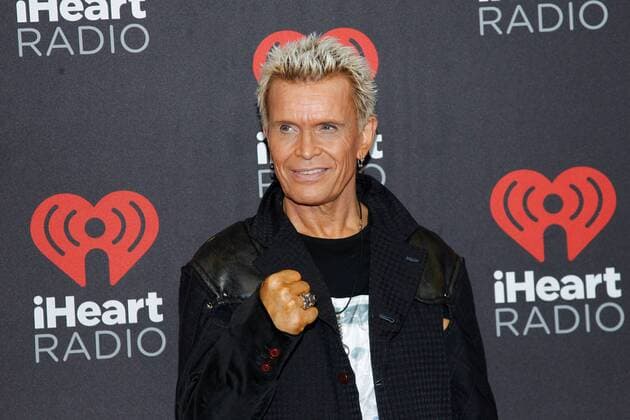 Billy Idol arrives for the iHeartRadio Music Festival at the T-Mobile Arena in Las Vegas, Nevada on September 23, 2016.  LVP2016092305 JAMESxATOA