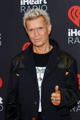 Billy Idol arrives for the iHeartRadio Music Festival at the T-Mobile Arena in Las Vegas, Nevada on September 23, 2016.  LVP2016092303 JAMESxATOA