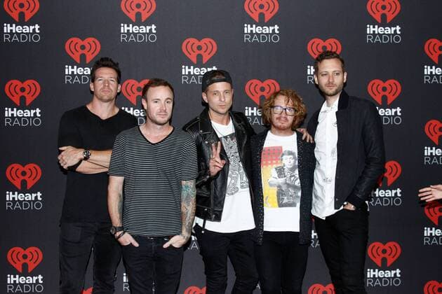 Pop band OneRepublic arrives for the iHeartRadio Music Festival at the T-Mobile Arena in Las Vegas, Nevada on September 23, 2016.  LVP2016092366 JAMESxATOA