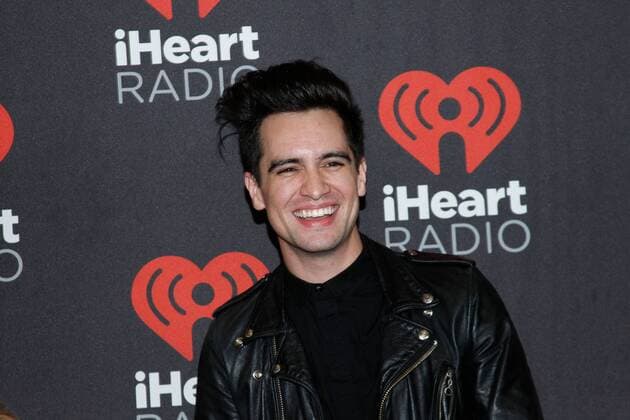 Singer Brendon Urie of Panic! at the Disco arrives for the iHeartRadio Music Festival at the T-Mobile Arena in Las Vegas, Nevada on September 23, 2016.  LVP2016092389 JAMESxATOA