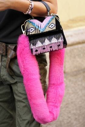Carla Hinojosa posing outside the Blumarine Runway Show During The Milan Fashion Week Spring Summer 2017  Copyright: xPaoloxDilettox