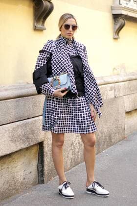 Camila Carril posing outside the Blumarine Runway Show During The Milan Fashion Week Spring Summer 2017  Copyright: xPaoloxDilettox