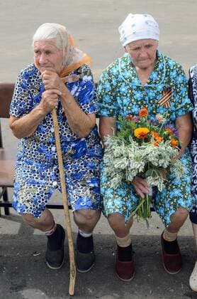 September 23, 2016 - Village Of Chernavka, Tambov region, Russia - Older women. Russian pensioners. Photo taken in the village of Chernavka, Inzhavinskiy district, Tambov region Village Of Chernavka Russia - ZUMAs171