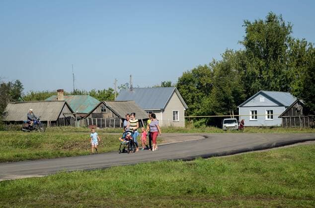 September 23, 2016 - Village Of Alekseyevka, Tambov region, Russia - The village of Alekseyevka, Znamensky district, Tambov region. Village Of Alekseyevka Russia - ZUMAs171