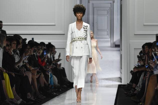Milan Fashion Week, Women Spring Summer 2017. Milano, Moda Donna, Primavera Estate 2017. ERMANNO SCERVINO catwalk Pictured: model  Copyright: xRiccardoxGiordanoxSickix