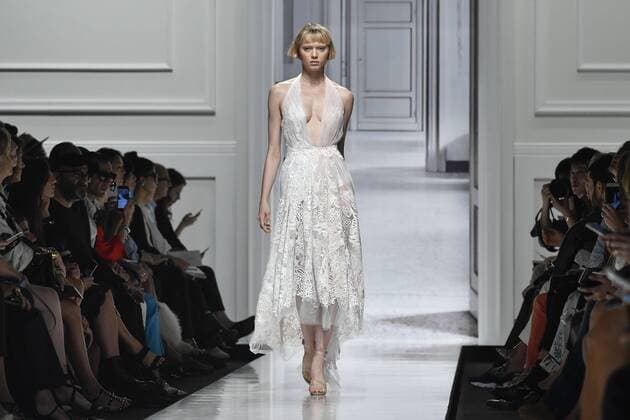 Milan Fashion Week, Women Spring Summer 2017. Milano, Moda Donna, Primavera Estate 2017. ERMANNO SCERVINO catwalk Pictured: model  Copyright: xRiccardoxGiordanoxSickix