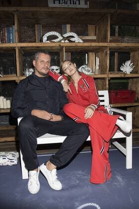 Milan, Gigi Hadid, TOMMYXGIGI, Tommy Hilfiger store in the picture: Gigi Hadid  Copyright: xAlbertoxScarpinatox