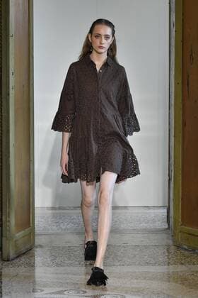 Milan Fashion Week, Women Spring Summer 2017. Milano, Moda Donna, Primavera Estate 2017. BLUGIRL catwalk Pictured: model  Copyright: xRiccardoxGiordanoxSickix