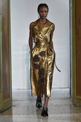 Milan Fashion Week, Women Spring Summer 2017. Milano, Moda Donna, Primavera Estate 2017. BLUGIRL catwalk Pictured: model  Copyright: xRiccardoxGiordanoxSickix