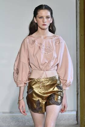 Milan Fashion Week, Women Spring Summer 2017. Milano, Moda Donna, Primavera Estate 2017. BLUGIRL catwalk Pictured: model  Copyright: xRiccardoxGiordanoxSickix