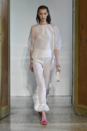 Milan Fashion Week, Women Spring Summer 2017. Milano, Moda Donna, Primavera Estate 2017. BLUGIRL catwalk Pictured: model  Copyright: xRiccardoxGiordanoxSickix
