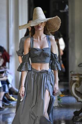 Milan Fashion Week, Women Spring Summer 2017. Milano, Moda Donna, Primavera Estate 2017. BLUGIRL catwalk Pictured: model  Copyright: xRiccardoxGiordanoxSickix