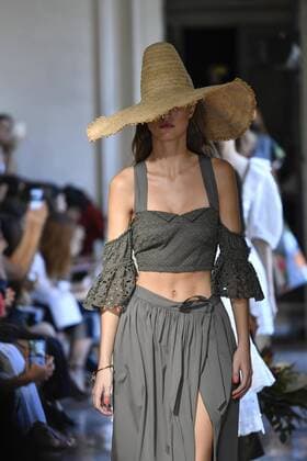 Milan Fashion Week, Women Spring Summer 2017. Milano, Moda Donna, Primavera Estate 2017. BLUGIRL catwalk Pictured: model  Copyright: xRiccardoxGiordanoxSickix