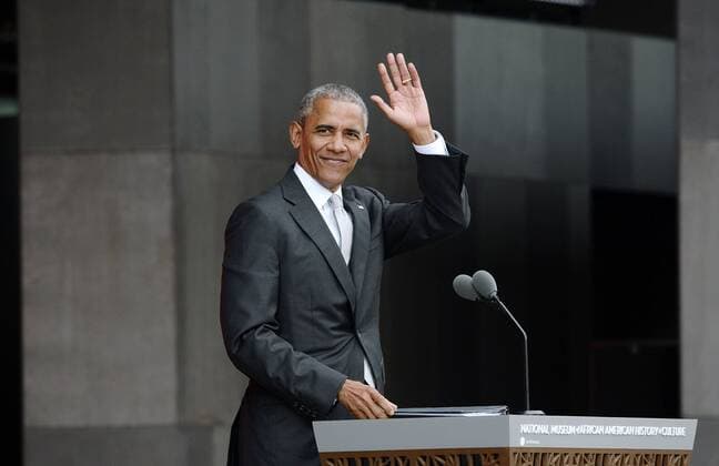 September 24, 2016 - Washington, District of Columbia, United States of America - United States President Barack Obama speaks at the opening ceremony of the Smithsonian National Museum of African American History and Culture on September 24, 2016 in Washington, DC. The museum is opening thirteen years after Congress and President George W. Bush authorized its construction. .Credit: Pool via CNP Washington United States of America - ZUMAs152