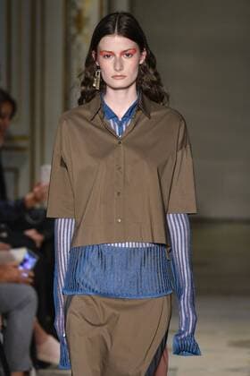 Milan Fashion Week, Women Spring Summer 2017. Milano, Moda Donna, Primavera Estate 2017. CIVIDINI catwalk Pictured: model  Copyright: xRiccardoxGiordanoxSickix