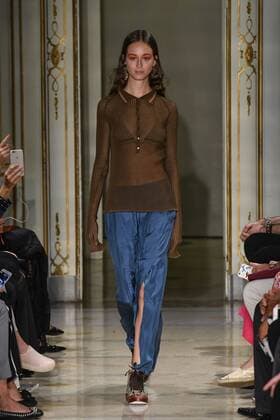 Milan Fashion Week, Women Spring Summer 2017. Milano, Moda Donna, Primavera Estate 2017. CIVIDINI catwalk Pictured: model  Copyright: xRiccardoxGiordanoxSickix